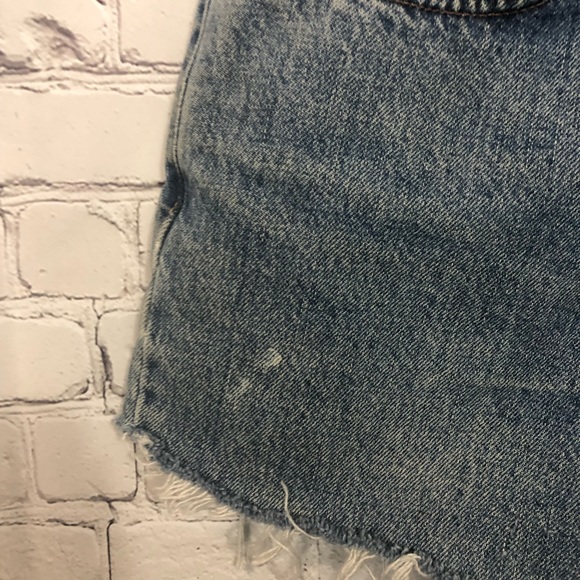 Levi’s custom cutoff distressed denim shorts - Picture 3 of 8